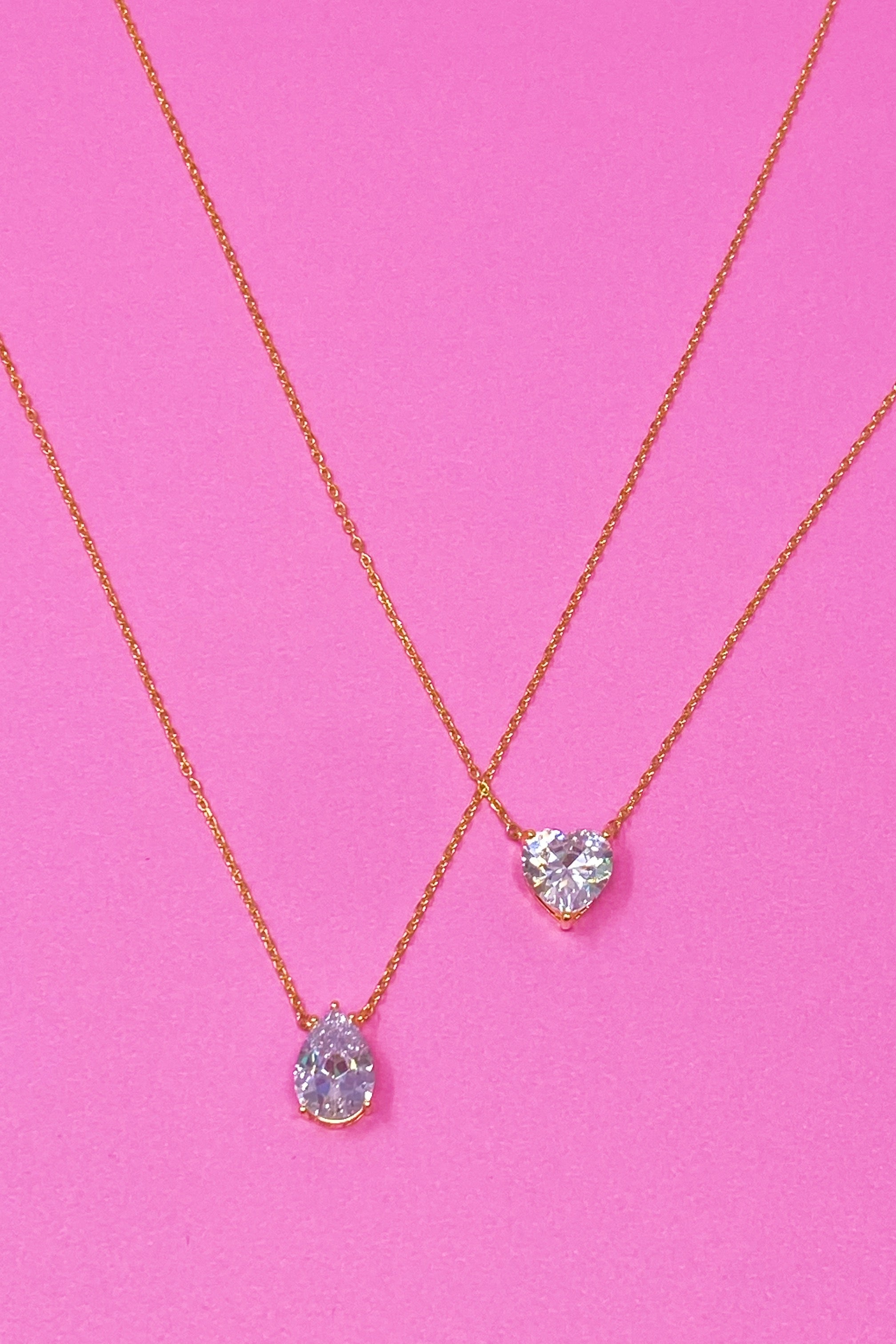Solitaire pendant worn