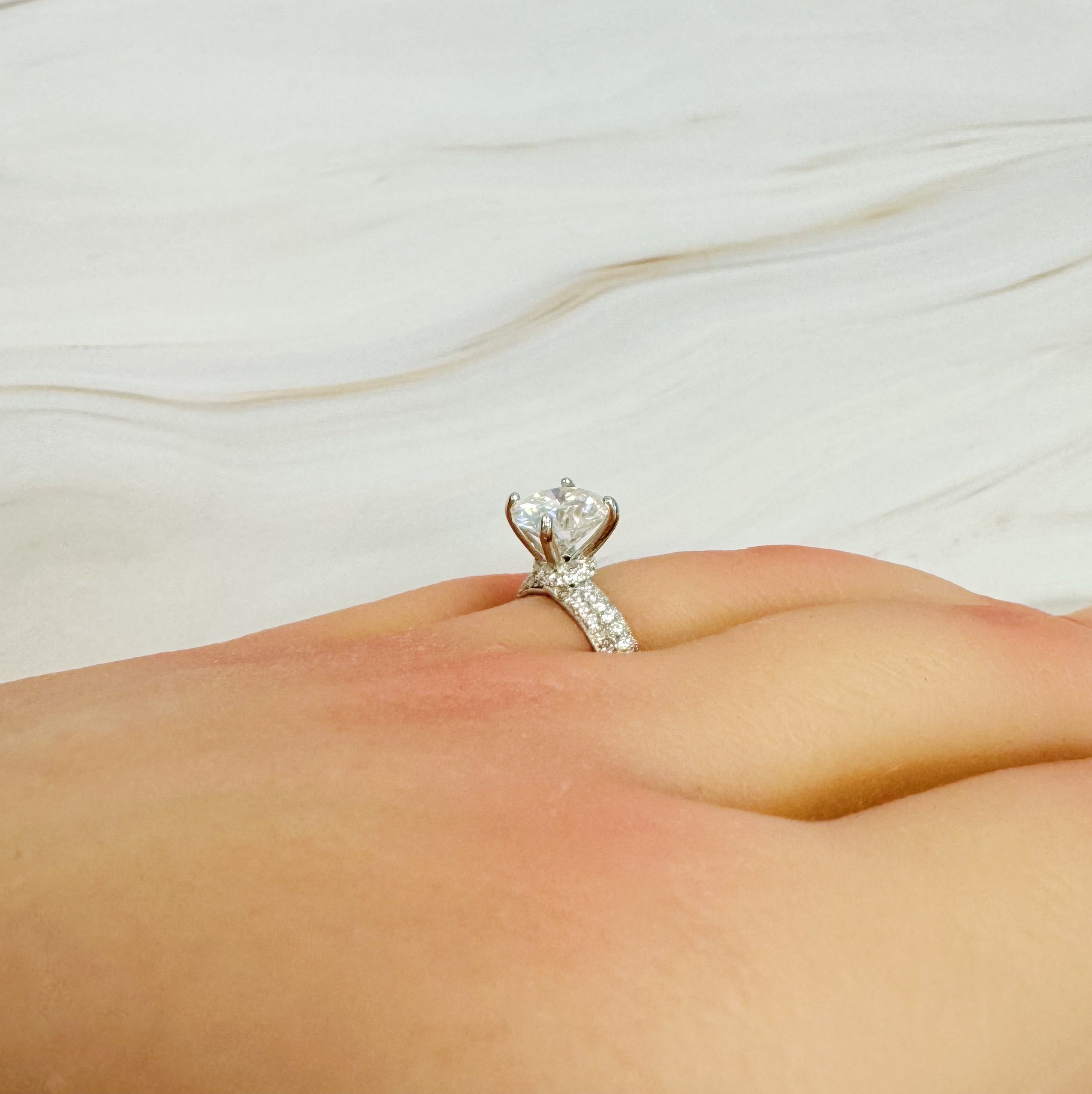 Halo Solitaire Engagement Ring