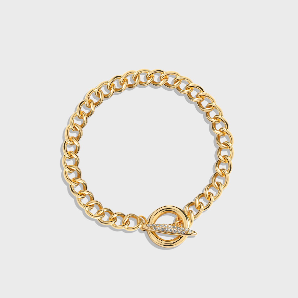 Refined Cuban Chain Bracelet