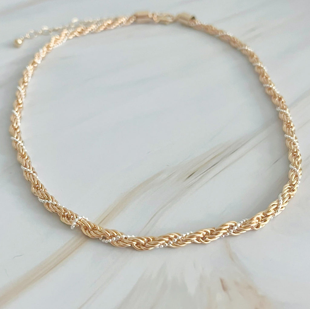 Rope chain worn