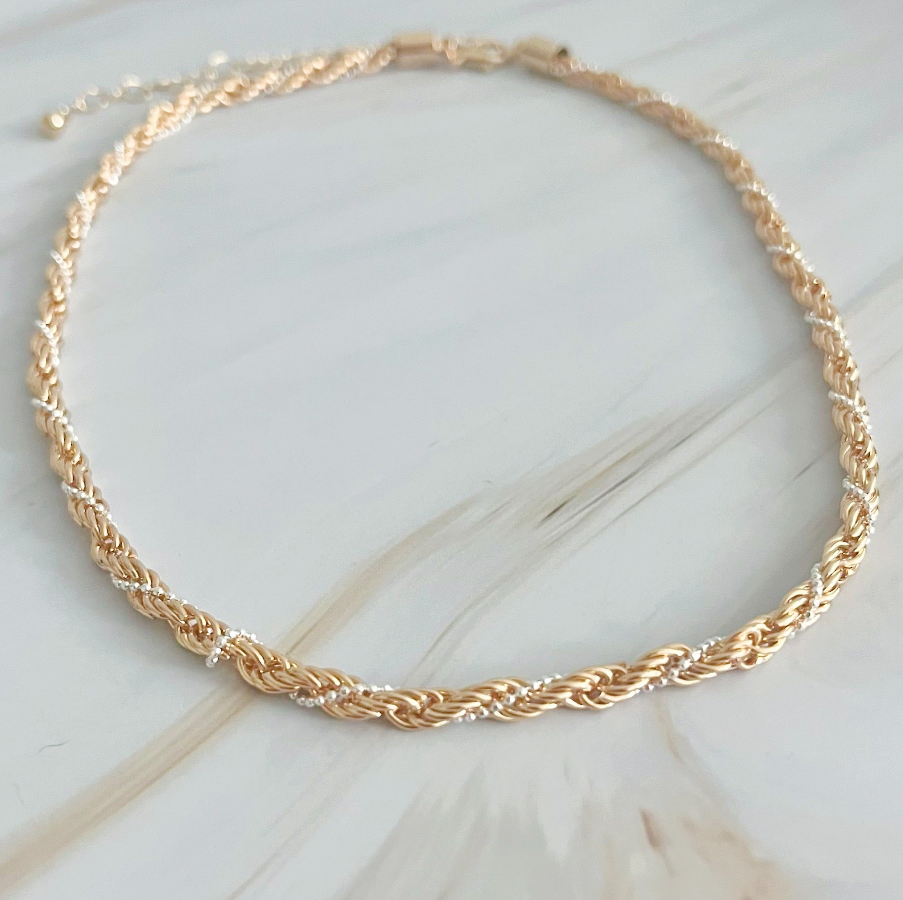 Rope chain worn