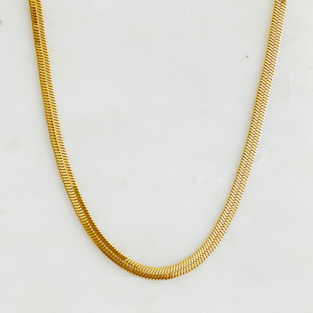 Everyday Herringbone Chain Necklace