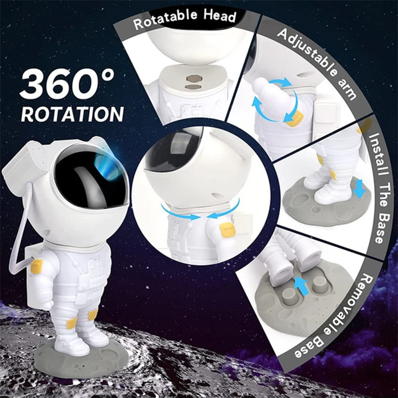 Astronaut Galaxy Star Projector