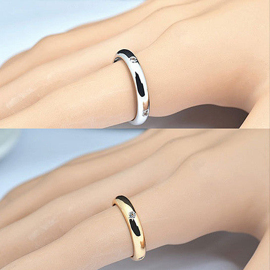 Eternity ring worn