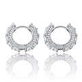 Pavé Huggie Hoop Earrings