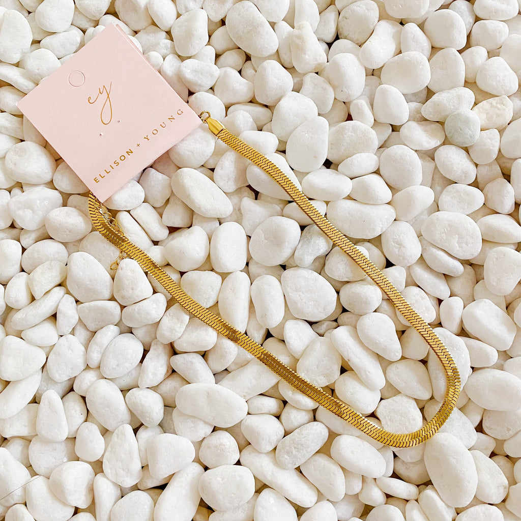 Everyday Herringbone Chain Necklace