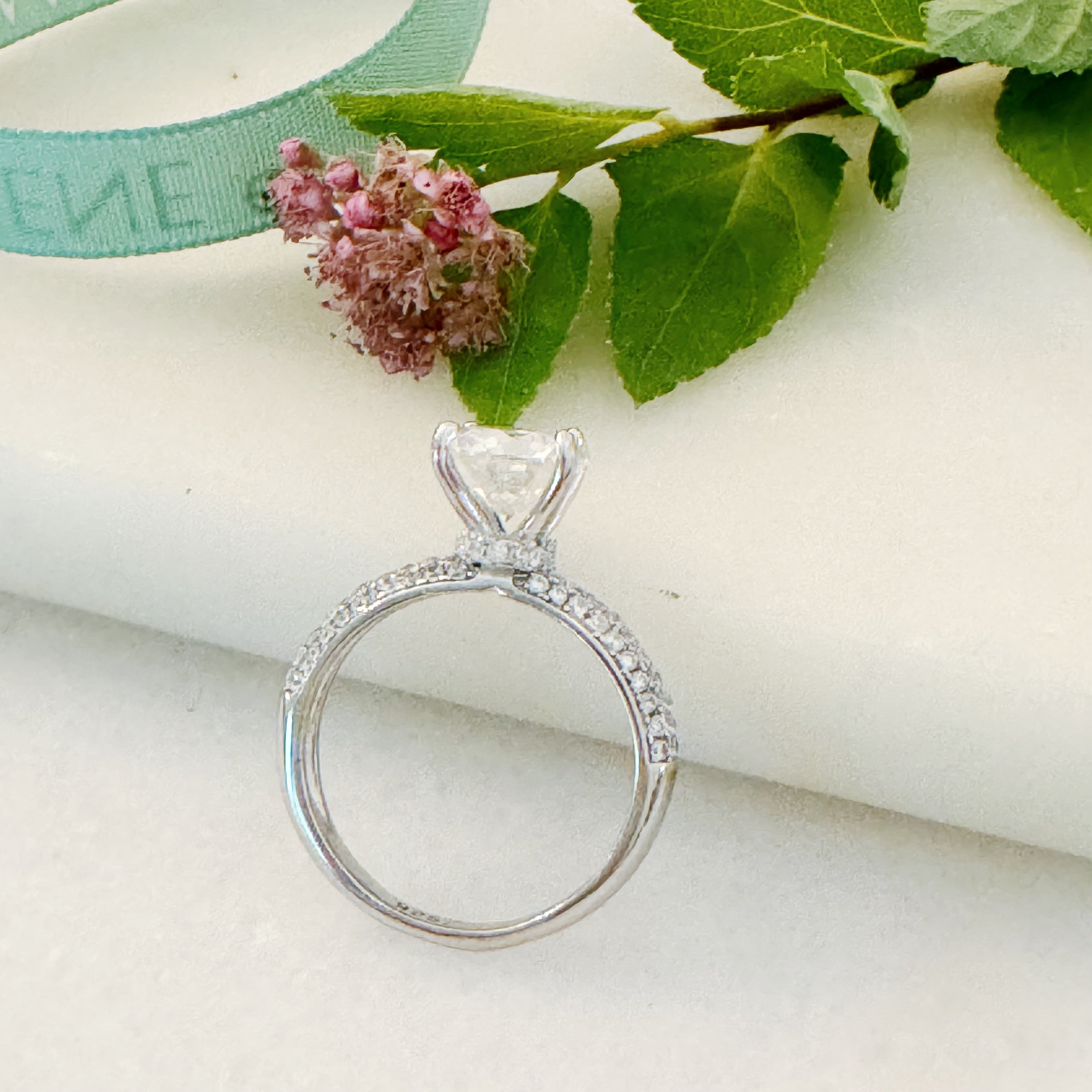 Halo Solitaire Engagement Ring