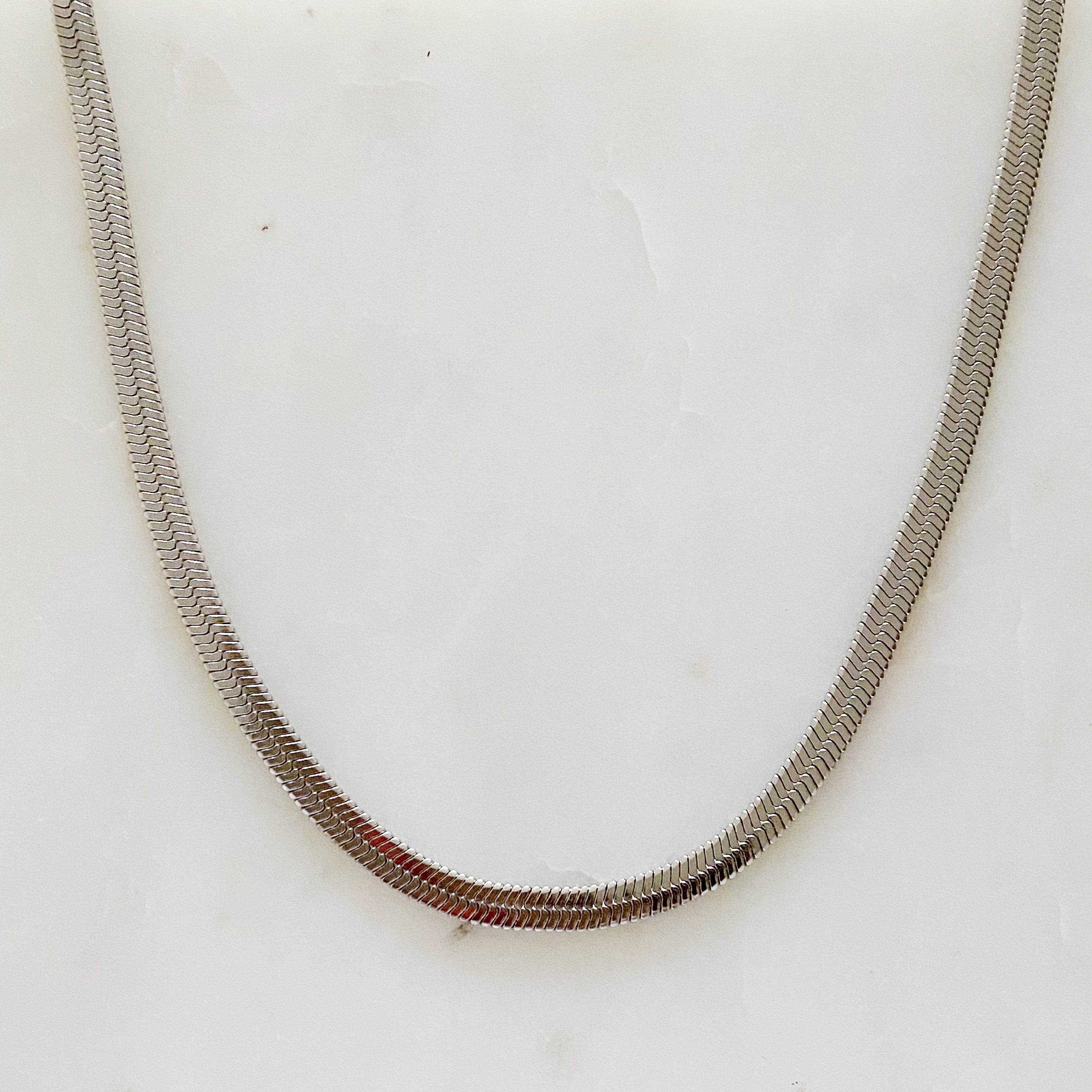 Everyday Herringbone Chain Necklace