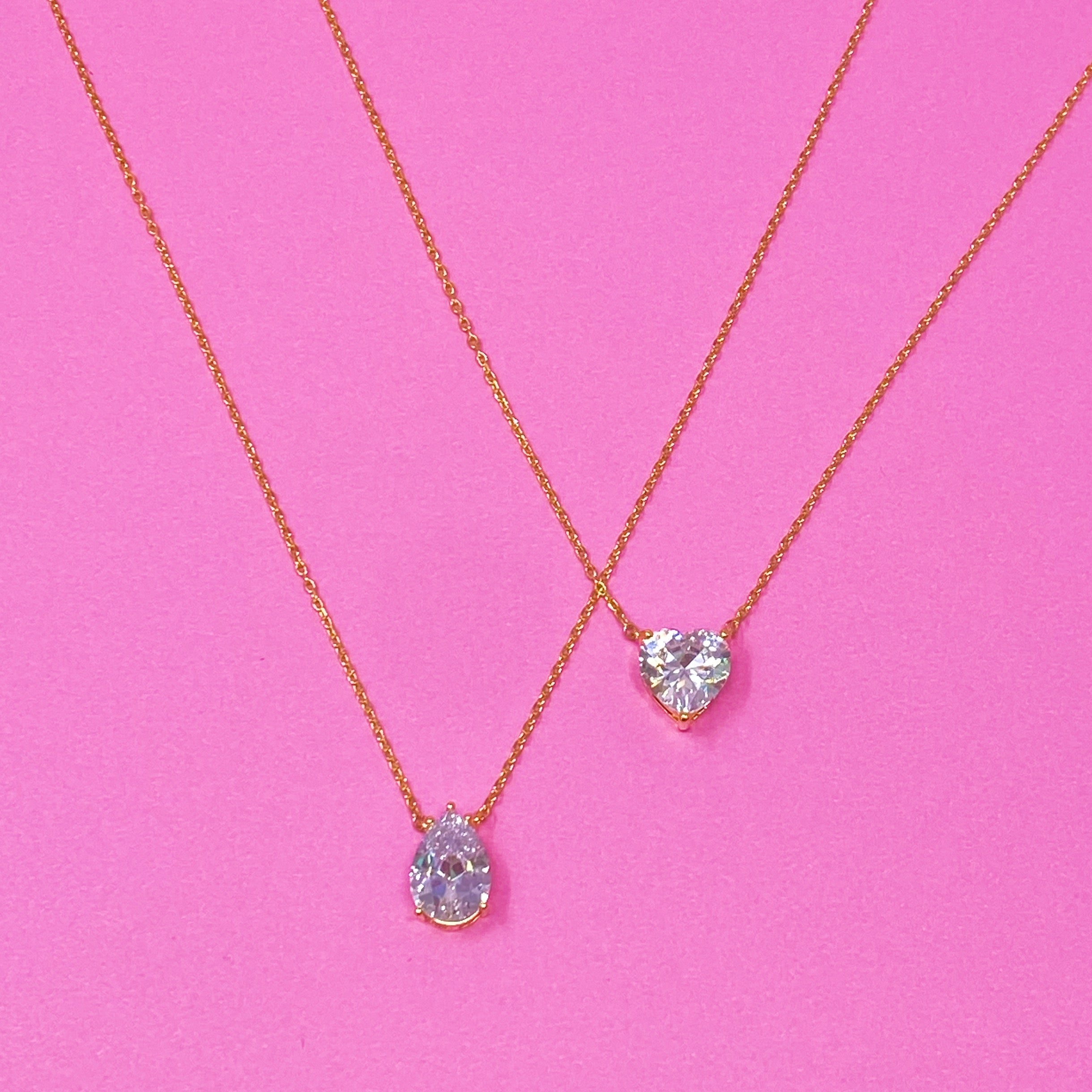 Solitaire Sparkle Pendant Necklace