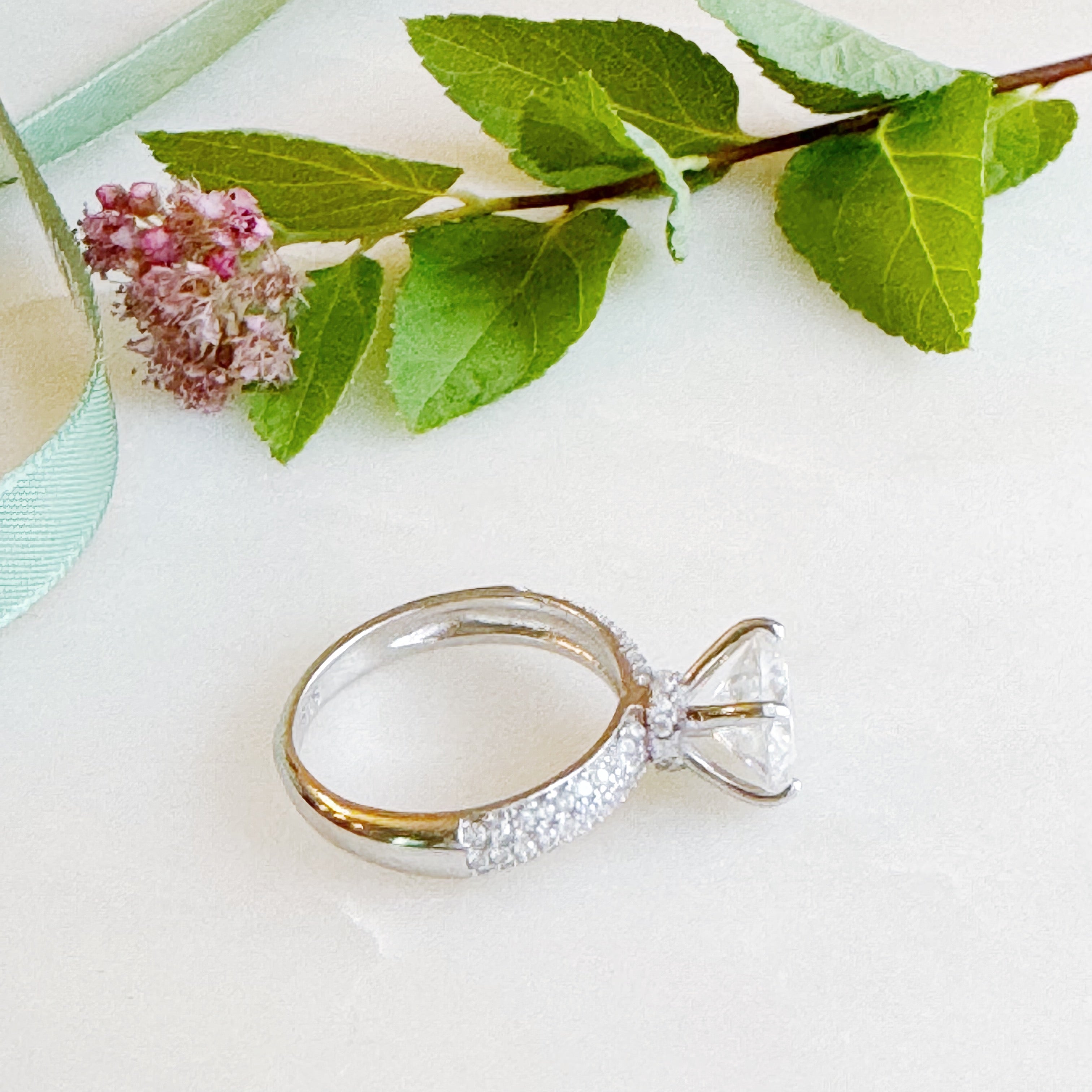 Halo Solitaire Engagement Ring