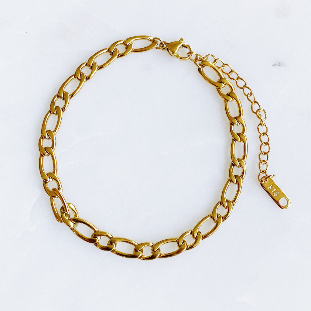 Cuban bracelet worn
