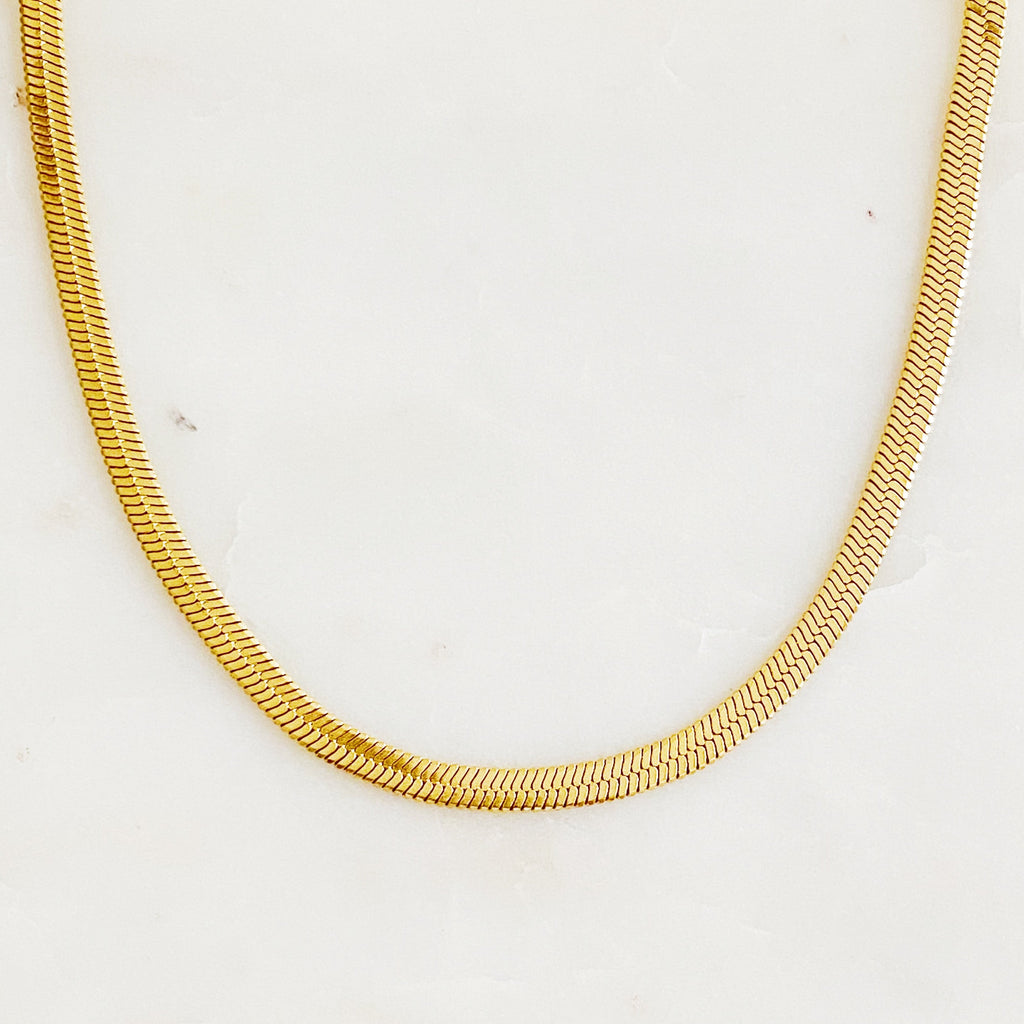 Everyday Herringbone Chain Necklace