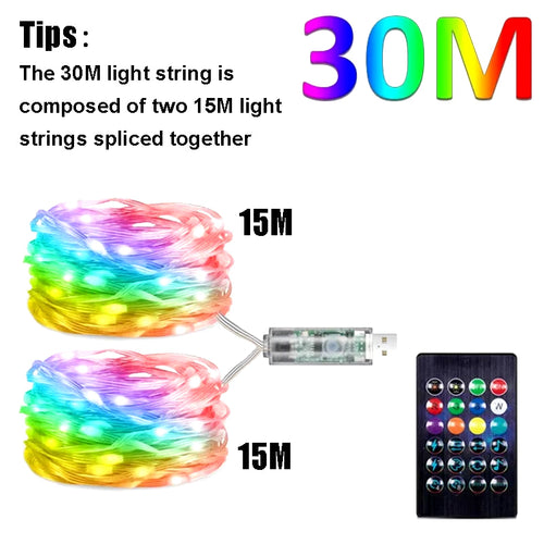 Dreamcolor RGB LED Fairy Lights — App Controlled