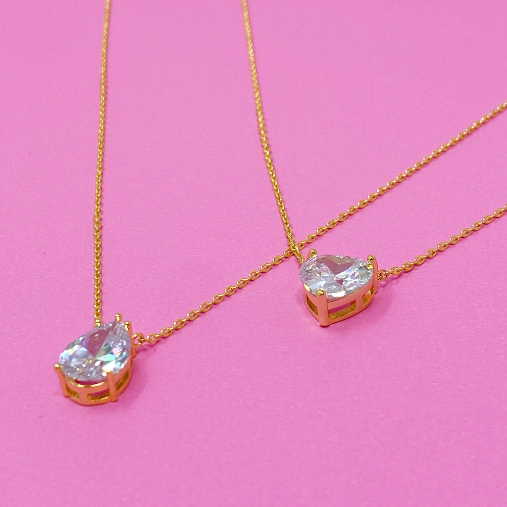 Solitaire pendant detail