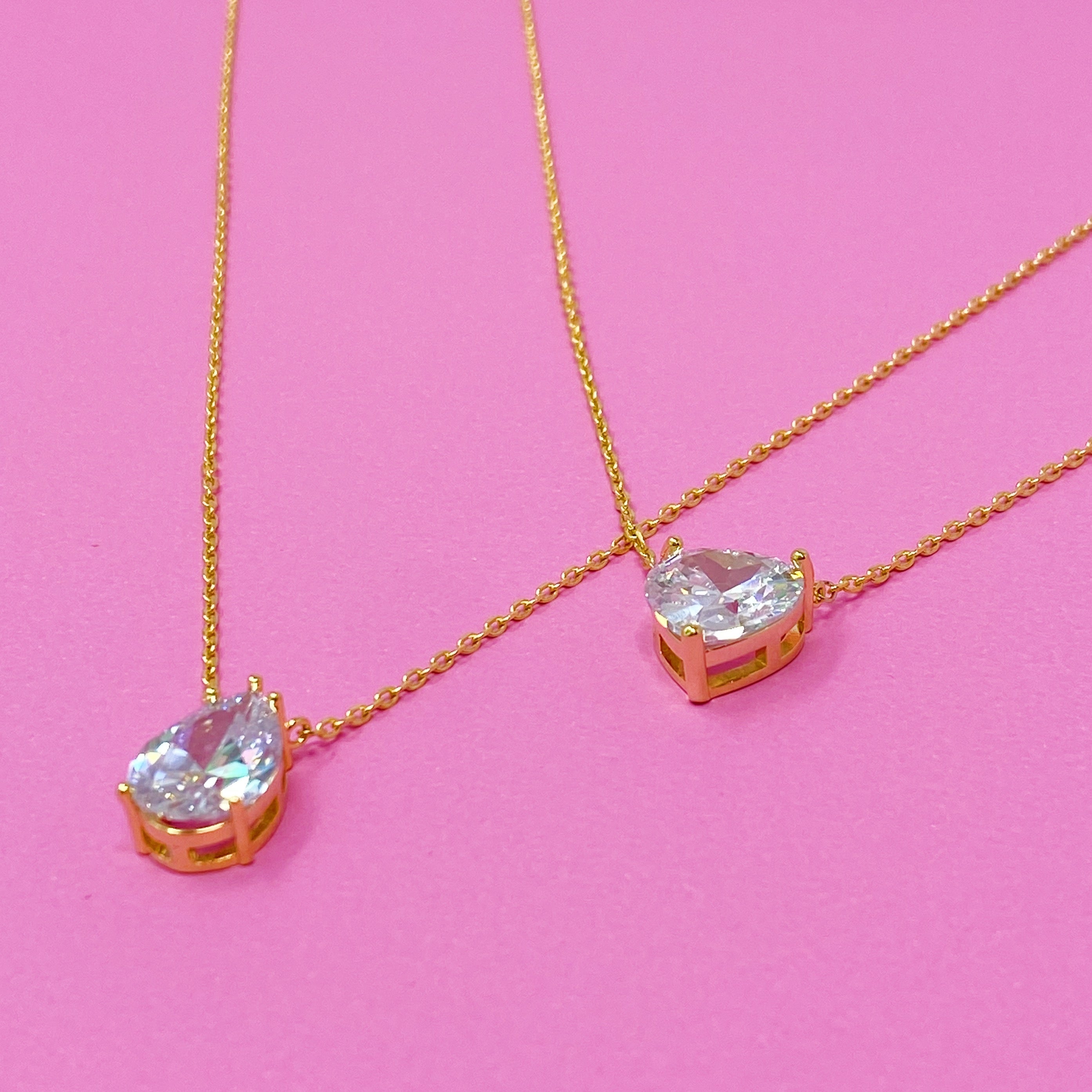 Solitaire pendant detail