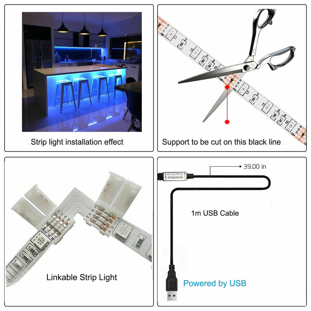 RGB LED Strip Lights — Room Glow Kit
