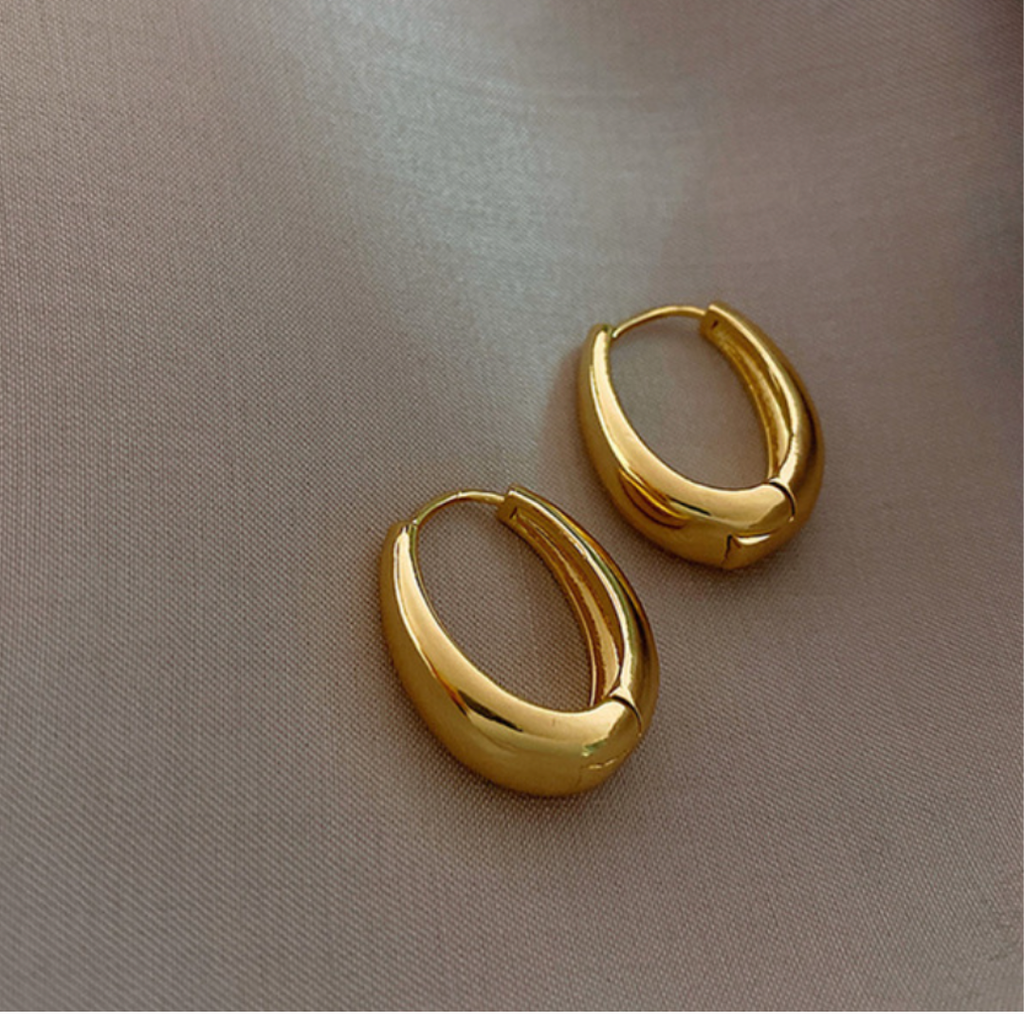 Bold Gold Statement Hoops