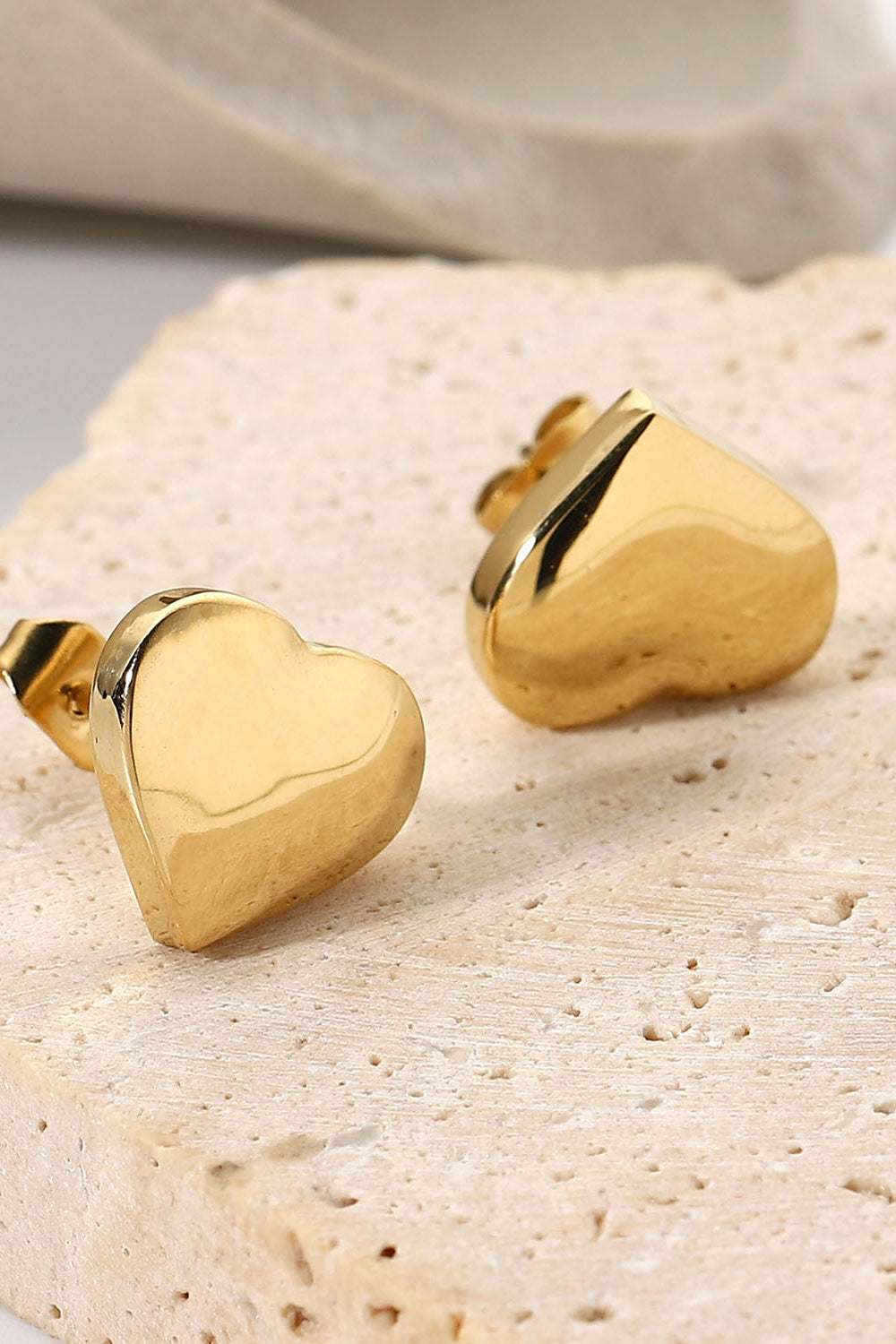 Pavé Heart Stud Earrings