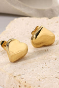 Pavé Heart Stud Earrings